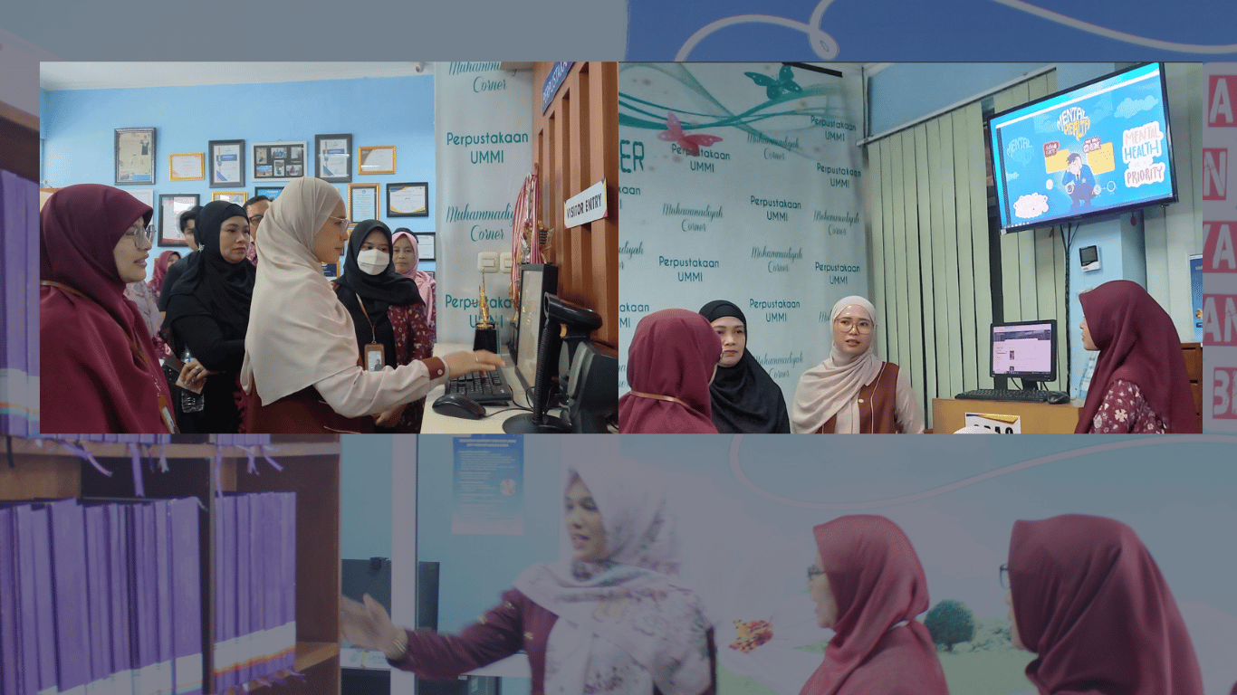 Asesmen Lapangan Prodi Pendidikan Profesi Ners, Tim LAM-PTKes Tinjau Fasilitas Perpustakaan UMMI